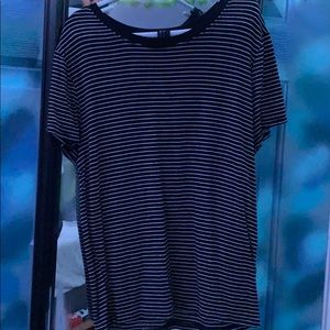 Black and white striped t shirt